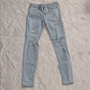 X-LONG destroyed super skinny jeans